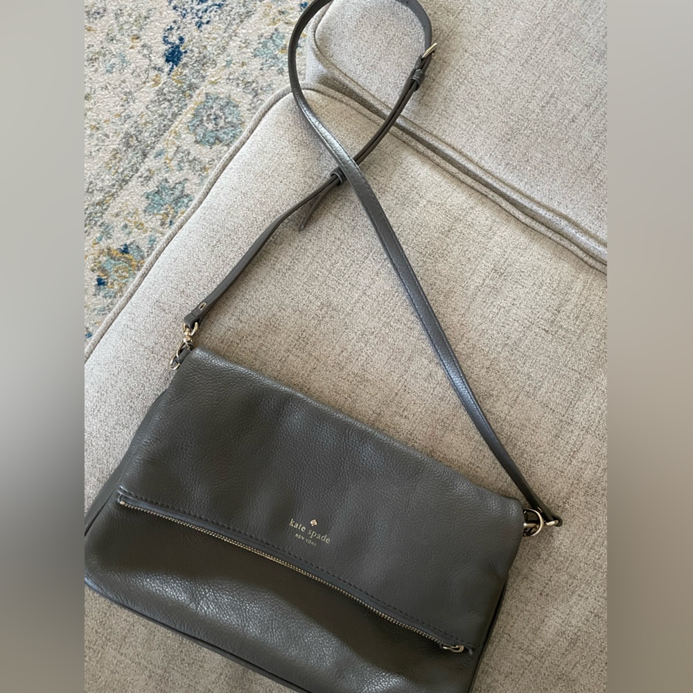 Kate Spade crossbag gray leather